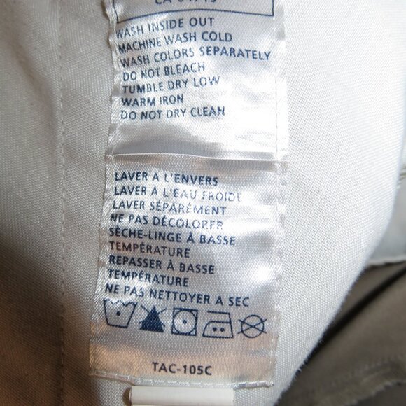 5.11 Tactical Dress Pants Cotton Khaki Canvas Men's 36x35 Khaki Side Zip 7 Pock - Picture 10 of 15